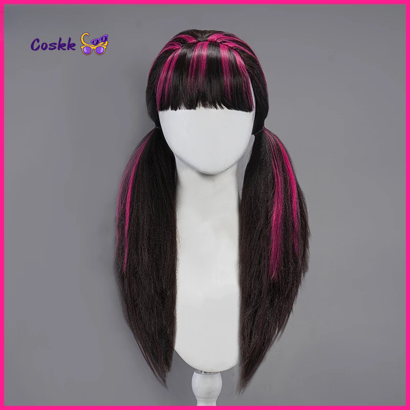 Cosplay Anime Pink Hair - Draculauraa Cosplay Wig Long Hair 60CM