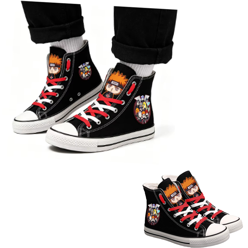 Anime Cosplay Idea - Naruto Uzumaki High-Top Canvas Shoes Men