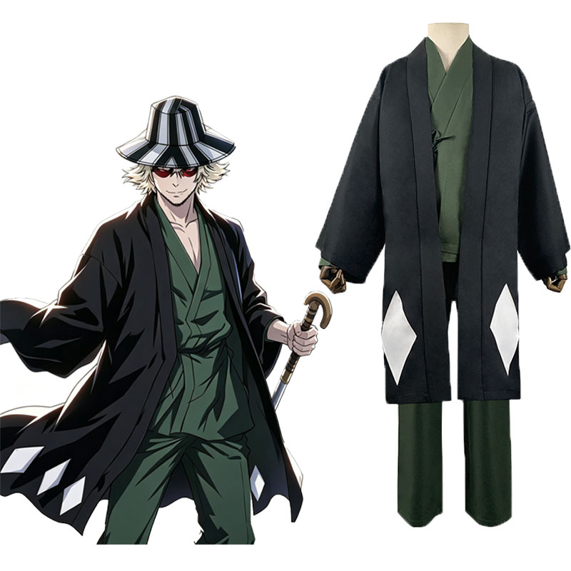 Anime Urahara Kisuke Cospaly B - đánh giá và giá Bleach Captain Coat