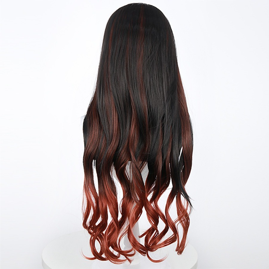 Cosplay Wig Black Orange Gradi - đánh giá và giá Anime Cosplay Girl With Black Hair