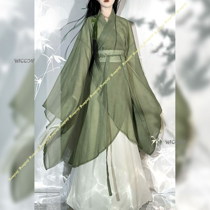Chinese Hanfu Large-sleeved Cr - đánh giá và giá Anime Cosplay Girl With Black Hair