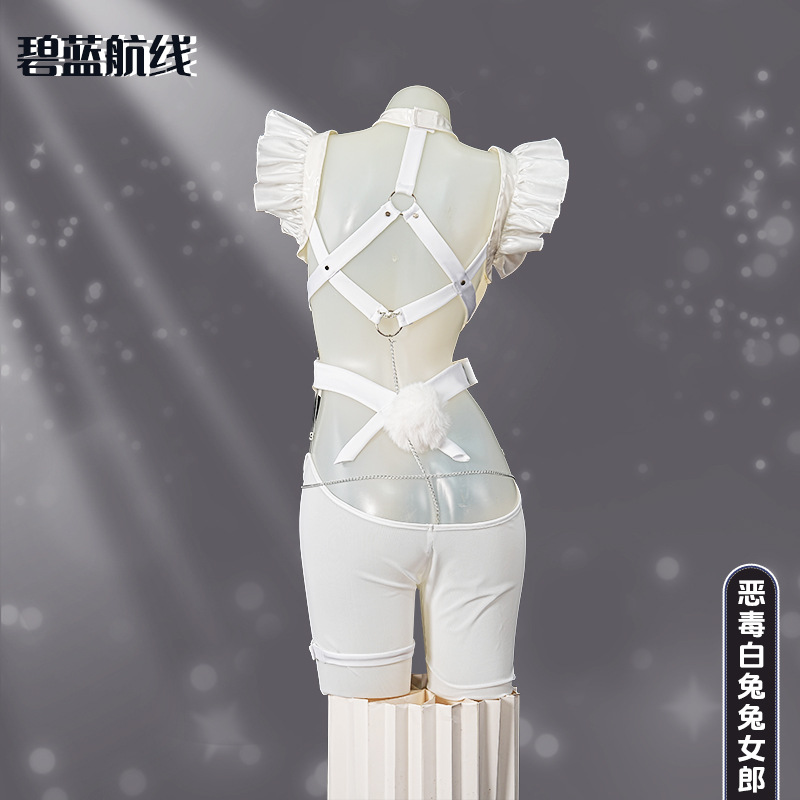 Ears Evil White Rabbit‌ Costum - đánh giá và giá Anime Cosplay Bodysuit