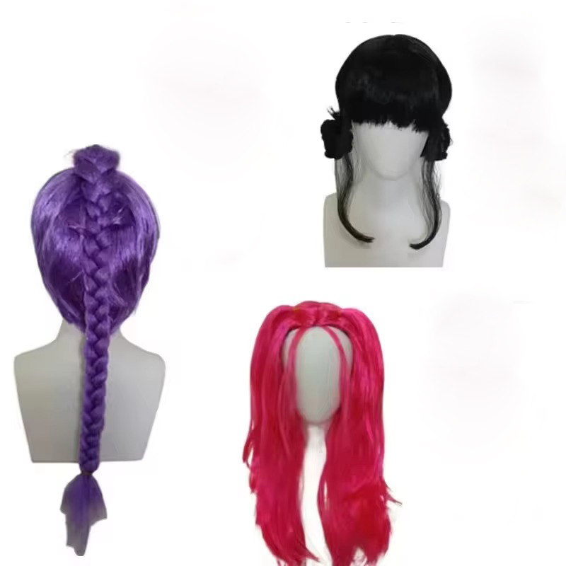 Anime Long Purple Braiding Hai - đánh giá và giá Anime Cosplay Girl With Black Hair