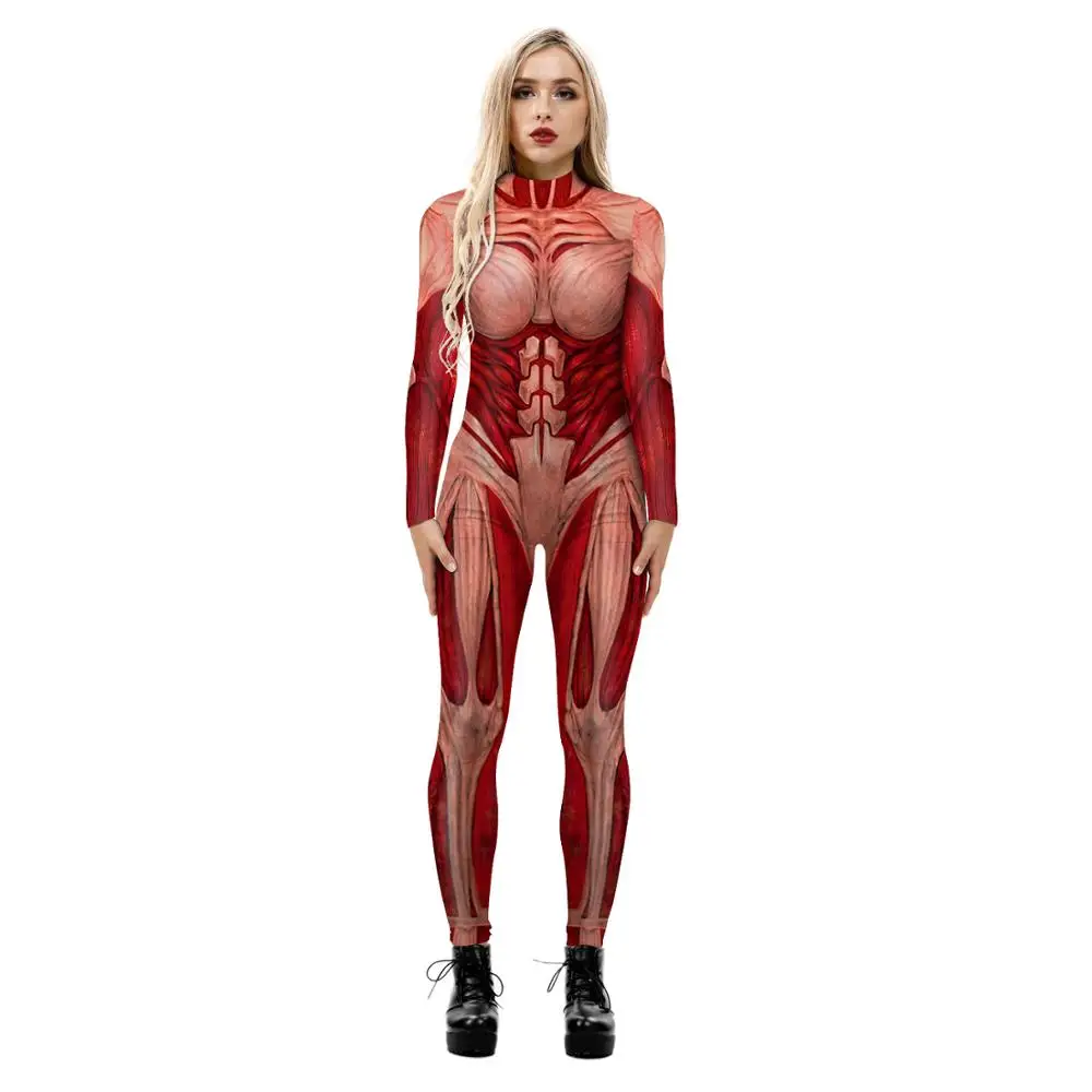 Halloween Woman Attack on Tita - đánh giá và giá Anime Cosplay Bodysuit
