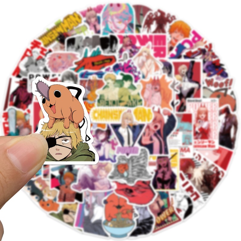 50pcs Anime Chainsaw Man Stick - đánh giá và giá Chainsaw Man Cosplay