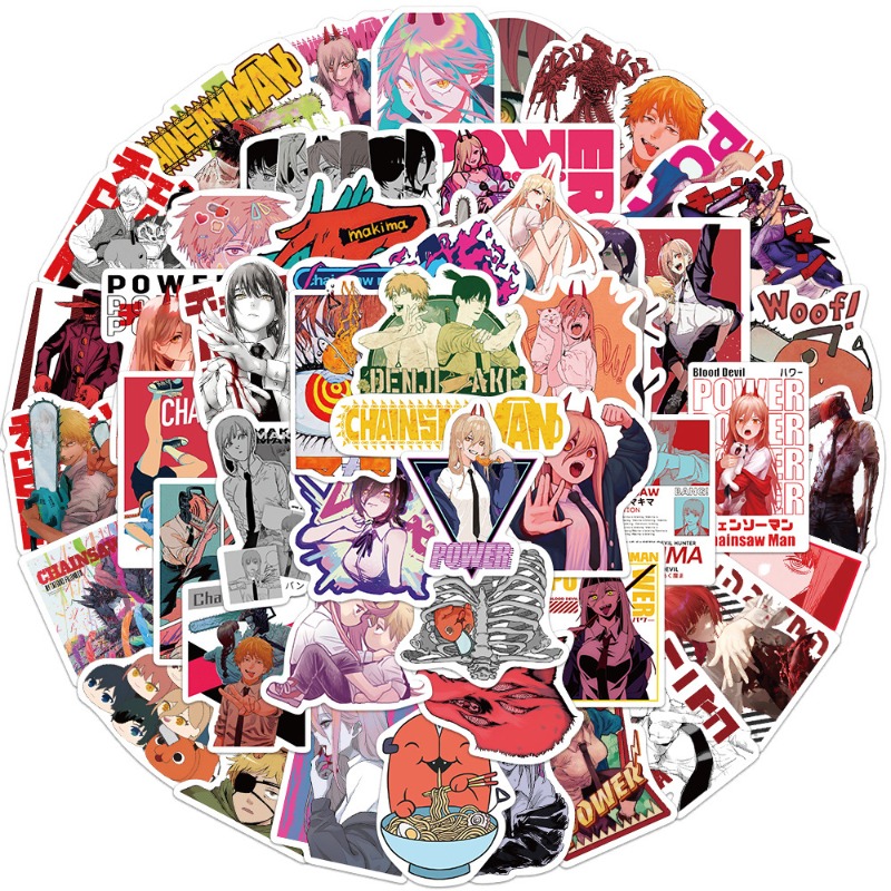 50pcs Anime Chainsaw Man Stick - đánh giá và giá Chainsaw Man Cosplay
