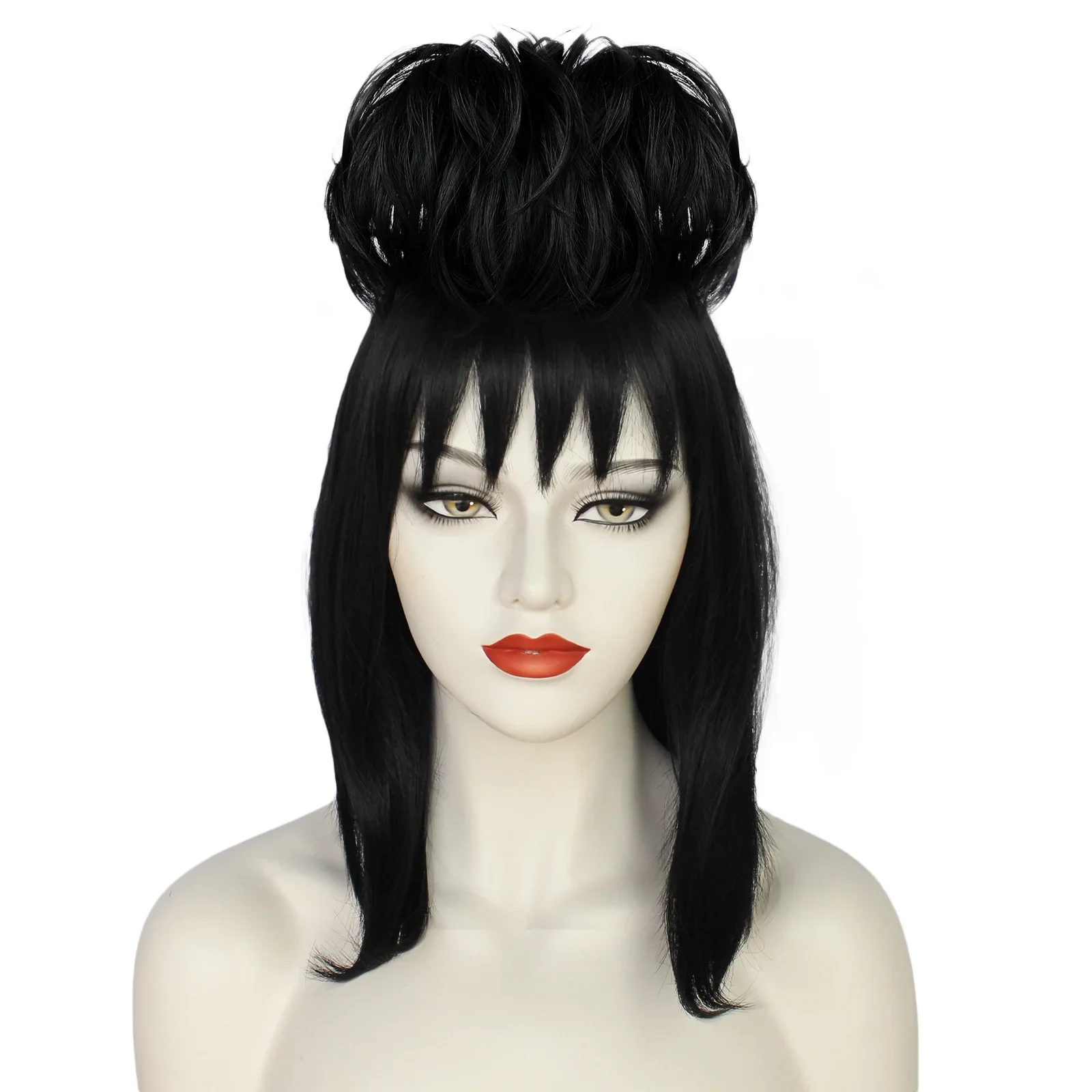 Lydia Deetz Cosplay Wig Bride  - đánh giá và giá Anime Cosplay Girl With Black Hair