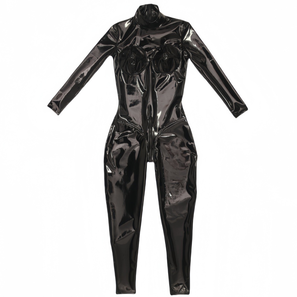 Women Sexy Black Shiny PU Leat - đánh giá và giá Anime Cosplay Bodysuit