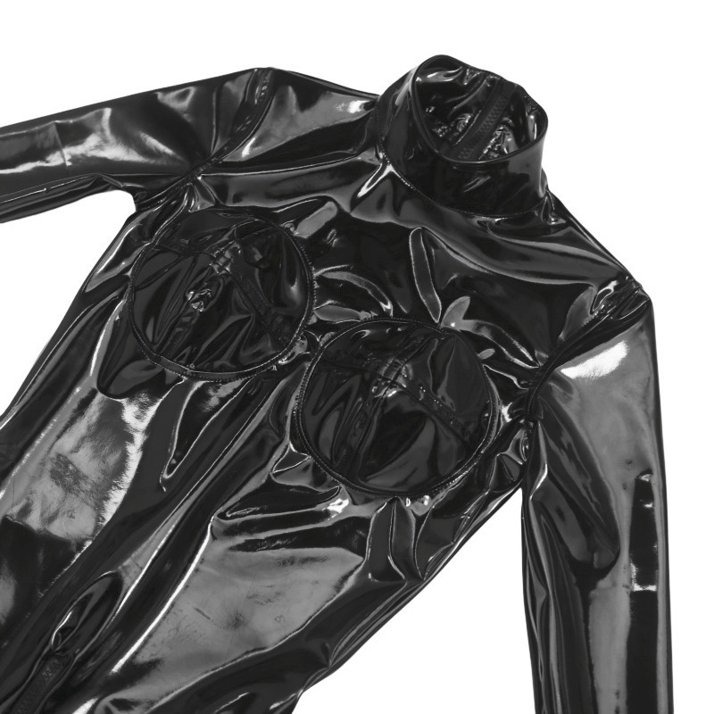 Women Sexy Black Shiny PU Leat - đánh giá và giá Anime Cosplay Bodysuit